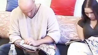 Tatoveret Brunette Dansk Par Har Sex