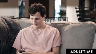 ADULT TIME - Josh Rivers And Aften Opal Won't Stop Controlling Stepmom Lexi Luna's Remote Dildo!