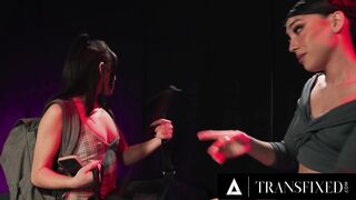 TRANSFIXED - Tgirl Sexy Kasey Kei Explores FETISH Bdsm Sex With Her Beauty Gf Aria Valencia