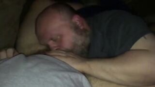 Hairy Guy Sucking My Cock - Amateur Bear Video
