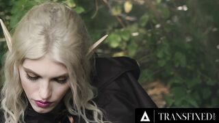 TRANSFIXED - Shemale Elf Archer Izzy Wilde Fucks Big Tit Elf Witch Kenzie Taylor inside the Enchanted Forest