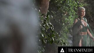 TRANSFIXED - Shemale Elf Archer Izzy Wilde Fucks Big Tit Elf Witch Kenzie Taylor inside the Enchanted Forest