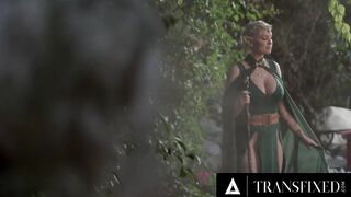 TRANSFIXED - Shemale Elf Archer Izzy Wilde Fucks Big Tit Elf Witch Kenzie Taylor inside the Enchanted Forest