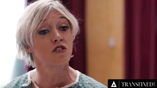 TRANSFIXED - Tgirl & Cis Dyke Apprentices Have WILD ROUGH GROUP SEX At Prestigious Nurses Retreat!