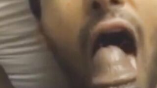 Indian Amateur Sucks a Big Black Cock