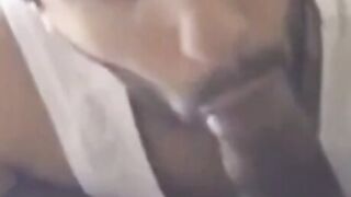 Indian Amateur Sucks a Big Black Cock