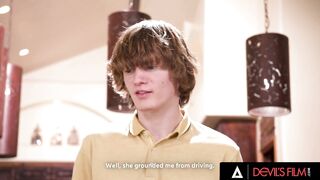 DEVILS MOVIE - Smoking goddess Babysitter Scarlett Alexis Gets Her Good Butt Plumbed By A 18 Year Old's Penis
