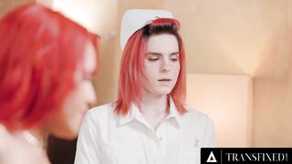 TRANSFIXED - Apprentice Nurse Jean Hollywood Has A Foursome With Khloe Kay During Her Final Exam