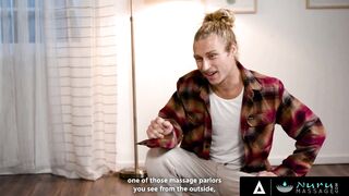 NURU GRIND - Great Jessica Ryan Offer A Steamy Nuru To Her Neighbors BC Her Husband Ghosted Her