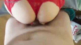 Red Head women sex into pov