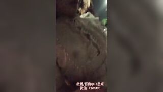 Asian young cunt with mouth walking on street part two