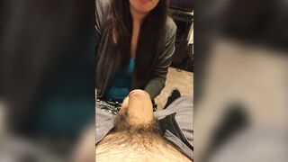Married friend of mine had never met a huge penis