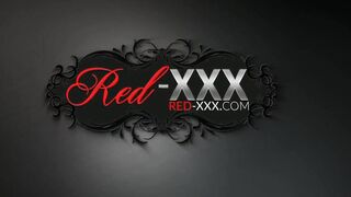 Long tit older Red XXX masturbates inside her vehicle