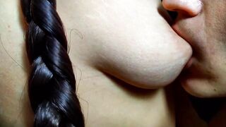 Juicy nipple suckig