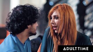 ADULT TIME - Nervous Teenie Doesn't Pull Out Of His cougar Therapist Lauren Phillips During Sexsual Plowed