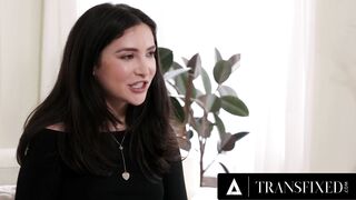 TRANSFIXED - Shemale Zariah Aura & Her Cis Gf Have A 3Some With THE Journalist Jane Wilde