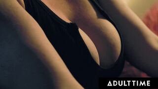 ADULT TIME - Femdoms Emma Rose & Hazel Grace Dominate Lauren Phillips With Leana Lovings' Help