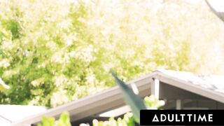 ADULT TIME - Femdoms Emma Rose & Hazel Grace Dominate Lauren Phillips With Leana Lovings' Help