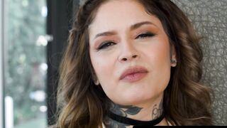 ADULT TIME - Tatted Bae Vanessa Vega Is The Amazing Slave! Wants To Bow Down To Your Big Dick!