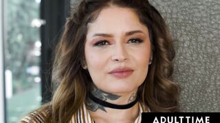 ADULT TIME - Tatted Bae Vanessa Vega Is The Amazing Slave! Wants To Bow Down To Your Big Dick!