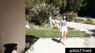 ADULT TIME - Dyke 19 Yo Kylie Rocket Seduces hot Next Door Lily Larimar In Making Her Cum!