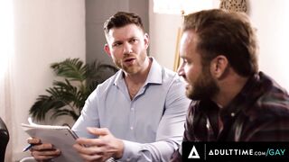 ADULT TIME - Therapist Caden Jackson Give Heterosexual Client Bruce Jones His First Homosexual Anal Experience