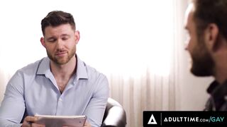 ADULT TIME - Therapist Caden Jackson Give Heterosexual Client Bruce Jones His First Homosexual Anal Experience