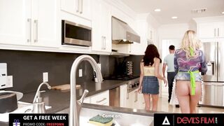 DEVILS TAPE - Turned On Lovers Starts Fucking Wildly While Continuing Conversation With Their Friend