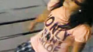 Indonesian Babe's Striptease