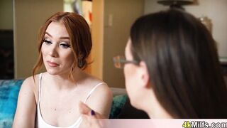 Beautiful redhead neighbour MILF quickie