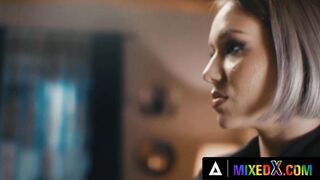 MIXEDX - 2 Pretty Lawyers Have A Steamy 3Some With Their Boss To Preserved Their Roles