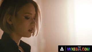 MIXEDX - 2 Pretty Lawyers Have A Steamy 3Some With Their Boss To Preserved Their Roles