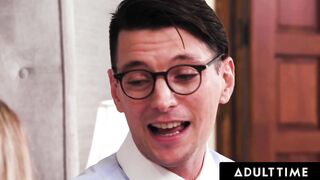 ADULT TIME - Lonely Hoe Rebel Rhyder Gets Over Breakup With GANG BANG BUKKAKE From Long Cock DILFS!