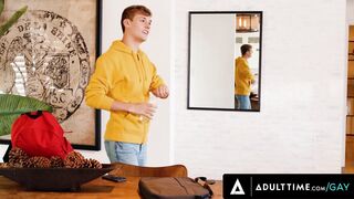 ADULT TIME - Muscular Stepdad Lawson James & Colleague Pierce Paris Pounded Stepson Together! three-WAY!