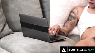 ADULT TIME - Sex Addict Des Irez is Caught by DILF Alpha Wolfe While Wanking! HIS BUTT GET WRECKED!