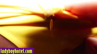 Big tits ladyboy slut sucking big cock