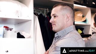 ADULT TIME - Devin Franco ALMOST CAUGHT Receiving ANAL CUMSHOT From Homosexual Stepbro-Into-Law! FULL SEX TAPE