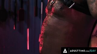 ADULT TIME - Dominant Top Pierce Paris has BONDAGE FETISH SEX With Micah Martinez! FISTING & WHIP!