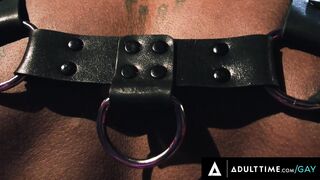 ADULT TIME - Dominant Top Pierce Paris has BONDAGE FETISH SEX With Micah Martinez! FISTING & WHIP!
