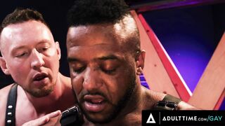 ADULT TIME - Dominant Top Pierce Paris has BONDAGE FETISH SEX With Micah Martinez! FISTING & WHIP!