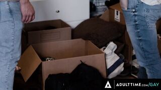 ADULT TIME - Heterosexual Dude Brock Kniles Destroys Hungry Bottom Devin Franco's Booty! ANAL CUMSHOT!