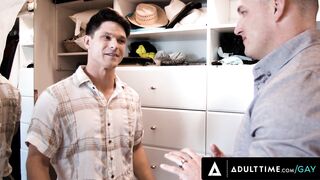 ADULT TIME - Heterosexual Dude Brock Kniles Destroys Hungry Bottom Devin Franco's Booty! ANAL CUMSHOT!