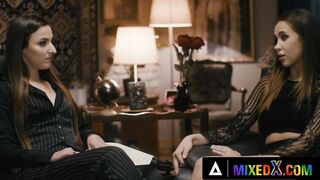 MIXEDX - New Adorable Apprentice Amirah Adara Fucks With Her beauty Vampire Master Alyssa Bounty