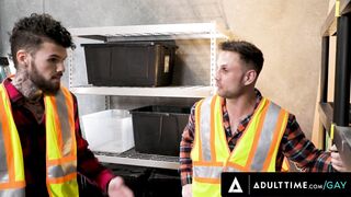 HETEROFLEXIBLE - Jock Blain O'Connor & Coworker RUIN Newbie Jonathan Taylor's Twinkie Butt! DOUBLE ANAL