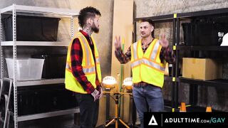 HETEROFLEXIBLE - Jock Blain O'Connor & Coworker RUIN Newbie Jonathan Taylor's Twinkie Butt! DOUBLE ANAL