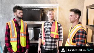 HETEROFLEXIBLE - Jock Blain O'Connor & Coworker RUIN Newbie Jonathan Taylor's Twinkie Butt! DOUBLE ANAL