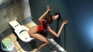 3DGSPOT - Teenie Cheerleader Deepthroats And Fucks A Random Long Penis Inside Glory Hole! UNCENSORED SEX!