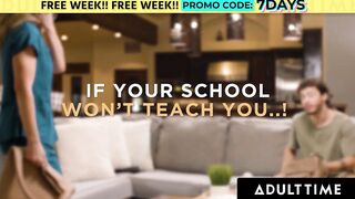 ADULT TIME - Freaky cougar Cory Chase Uses Pretty Twat To Teach Inexperienced Stepson How To Fucked RAW