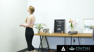 NURU STROKES - mom Lauren Phillips Swaps Places With Nuru Masseuse To Plowed Her Stepson! FULL TAPE