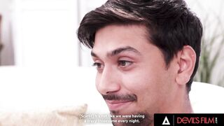 DEVILS CLIP - Crazy Hot Girls Scarlit Scandal And Kayley Gunner Share Load Of Cum After Three-Way